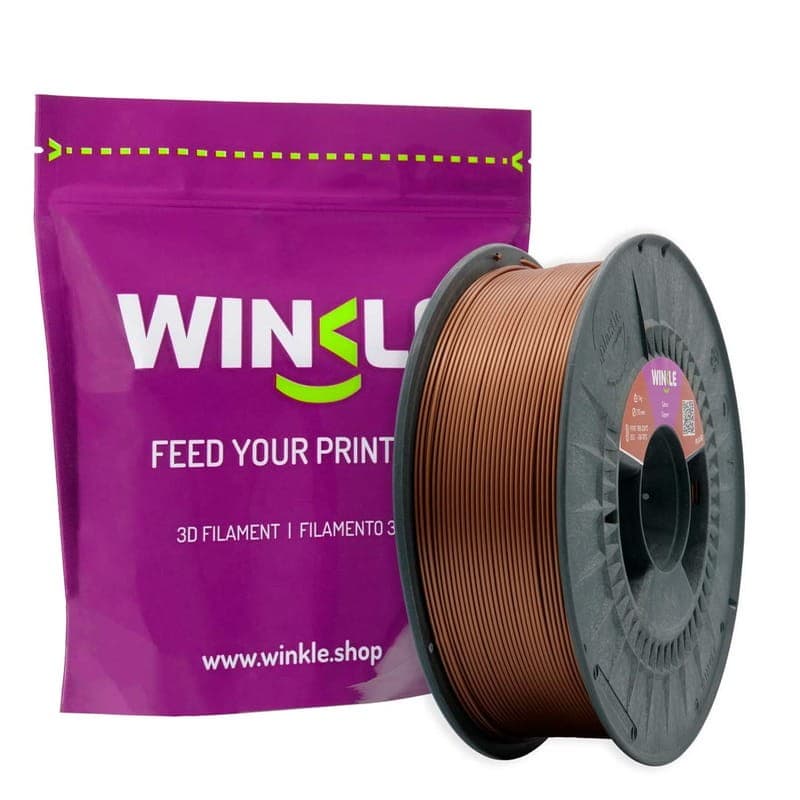 Winkle PLA SILK 1.75mm Filamento de Cobre 1Kg