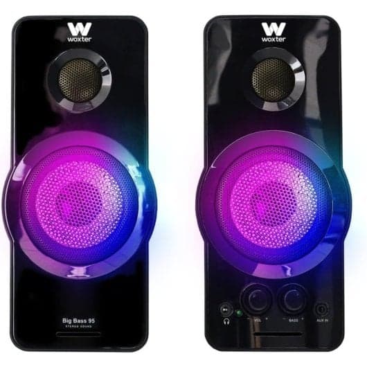 Woxter Big Bass 95 RGB Altifalantes 2.0 20W Pretos