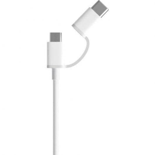 Xiaomi Cabo com Adaptador MicroUSB para USB-C 30cm