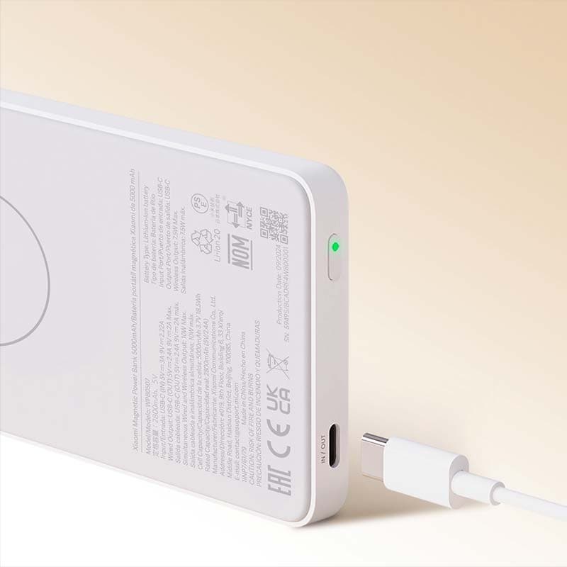 Xiaomi Magnetic Power Bank 5000mAh - Bateria Externa 20W com MagSafe