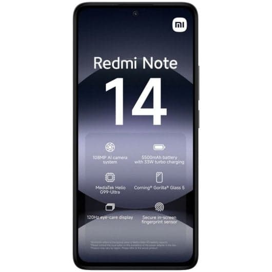 Xiaomi Redmi Note 14 4G 6/128GB Negro Medianoche Libre