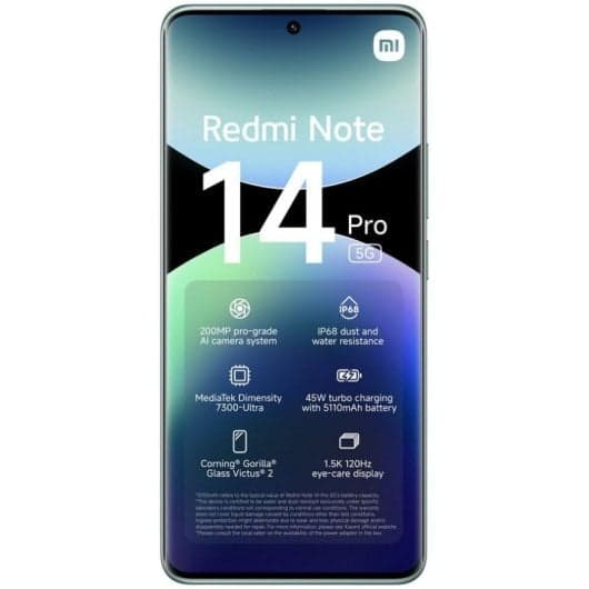 Xiaomi Redmi Note 14 Pro 5G 12/512GB Verde Coral Libre