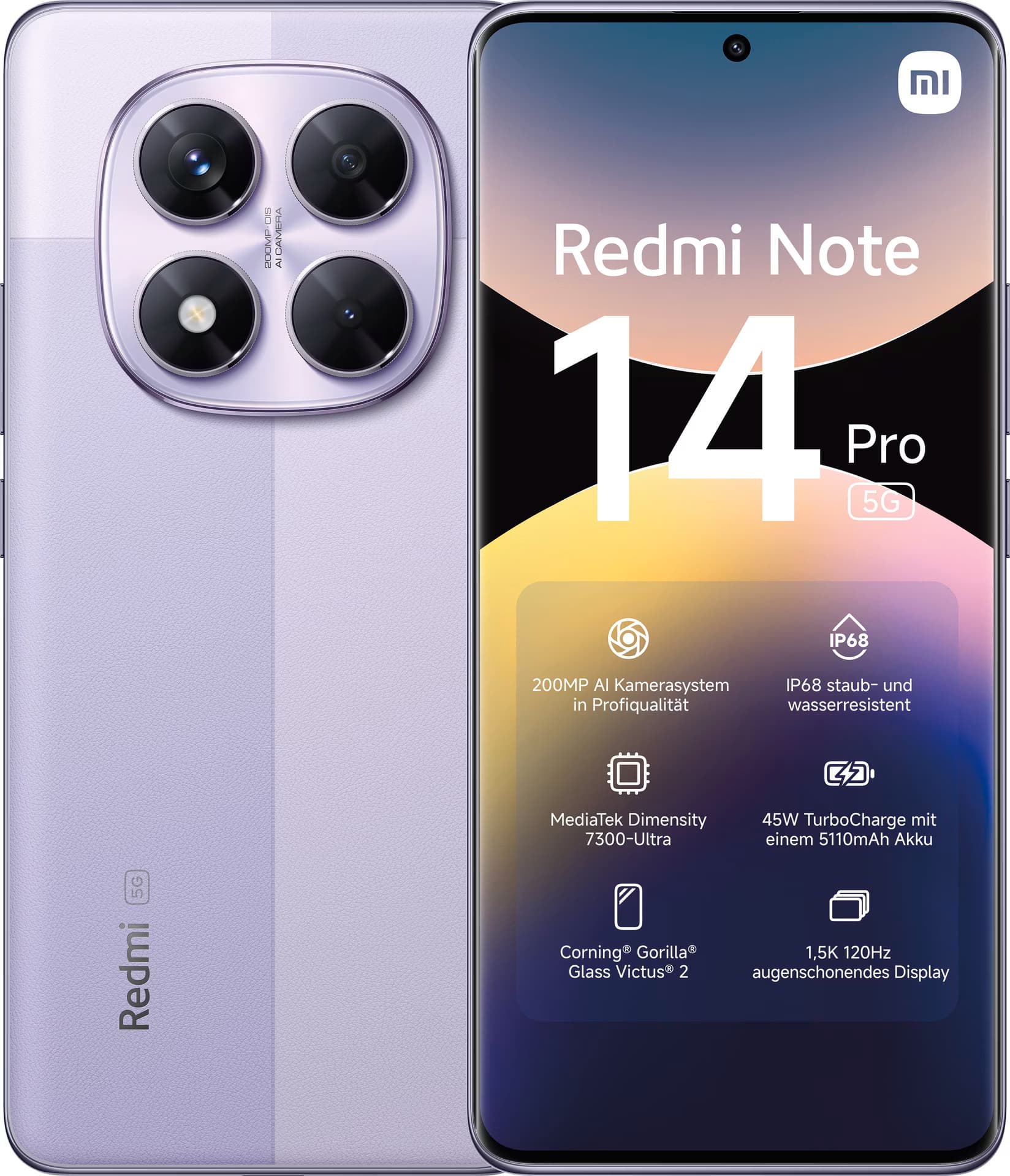 Xiaomi Redmi Note 14 Pro 5G 8GB/256GB Lavanda