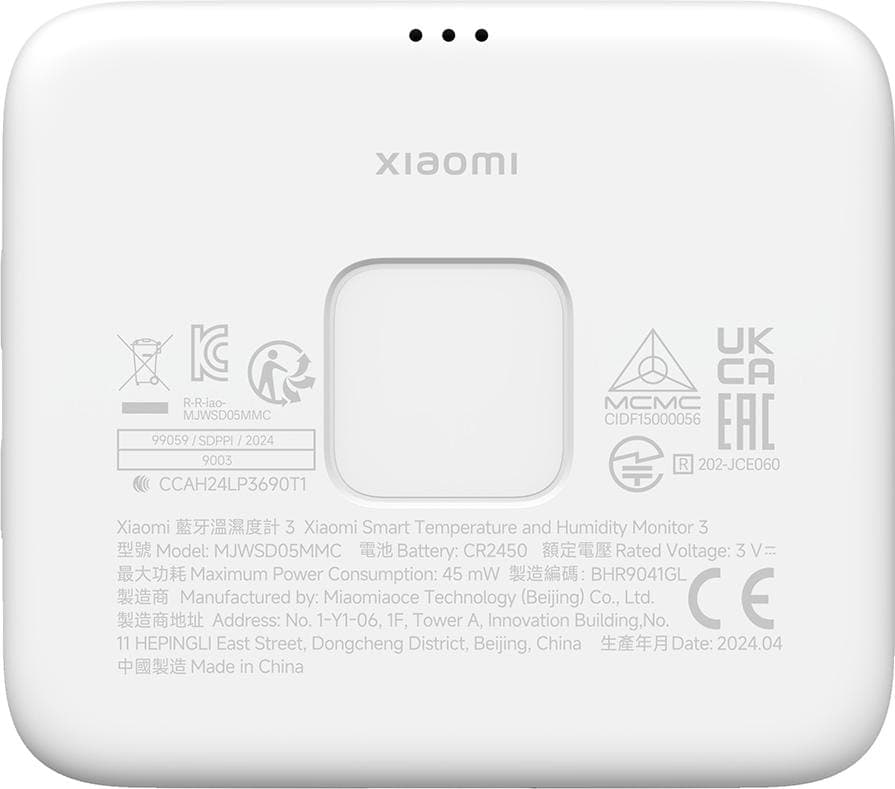 Xiaomi Smart Temperature and Humidity Monitor 3