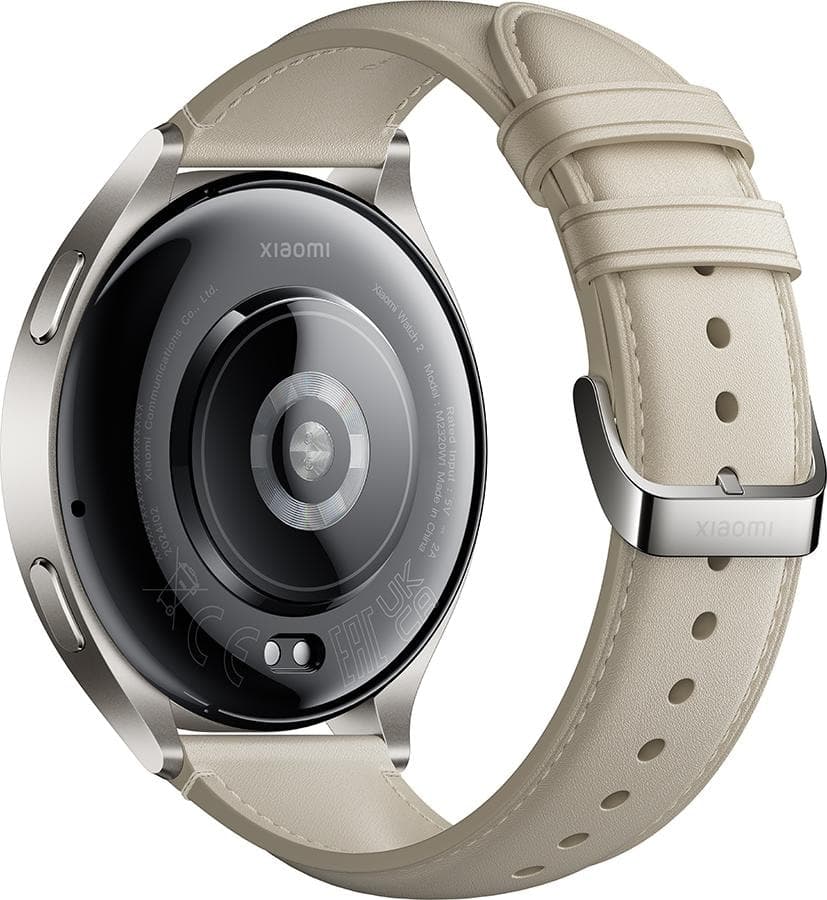 Xiaomi Watch 2 with White Leather Strap