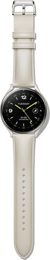 Xiaomi Watch 2 with White Leather Strap