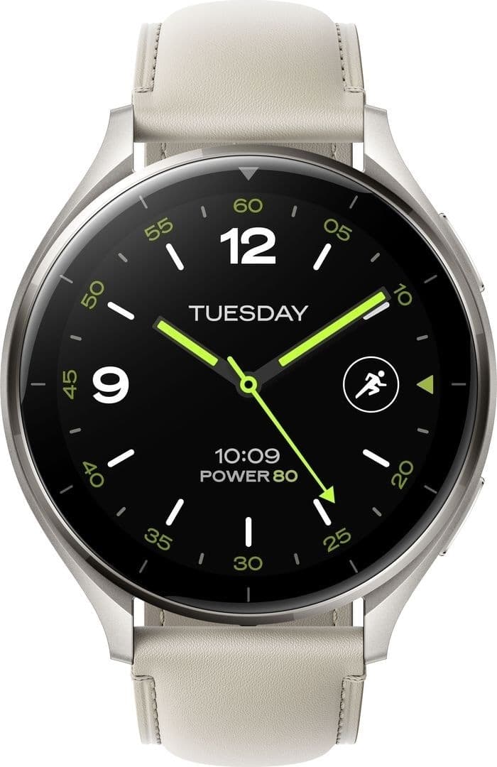 Xiaomi Watch 2 with White Leather Strap