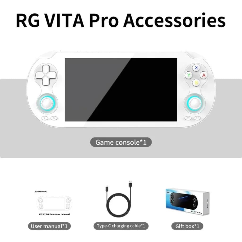 Anbernic RG Vita Pro 4 GB/64 GB Preto - Consola retro portátil