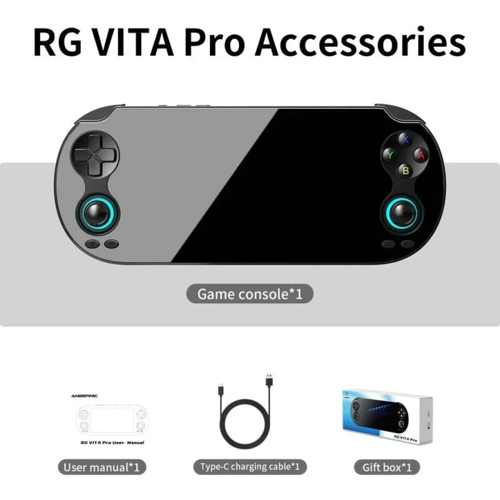 Anbernic RG Vita Pro 4 GB/64 GB Preto - Consola retro portátil
