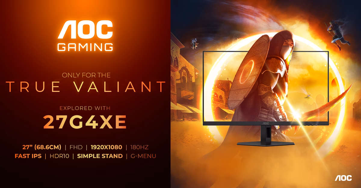 AOC G4 27G4X 27 FullHD IPS G-SYNC 180 Hz Preto