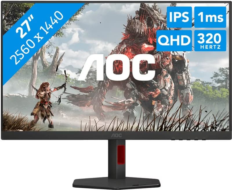 AOC G4 Q27G4SRU 27" Fast IPS QHD 300Hz 0.5ms - Monitor PC