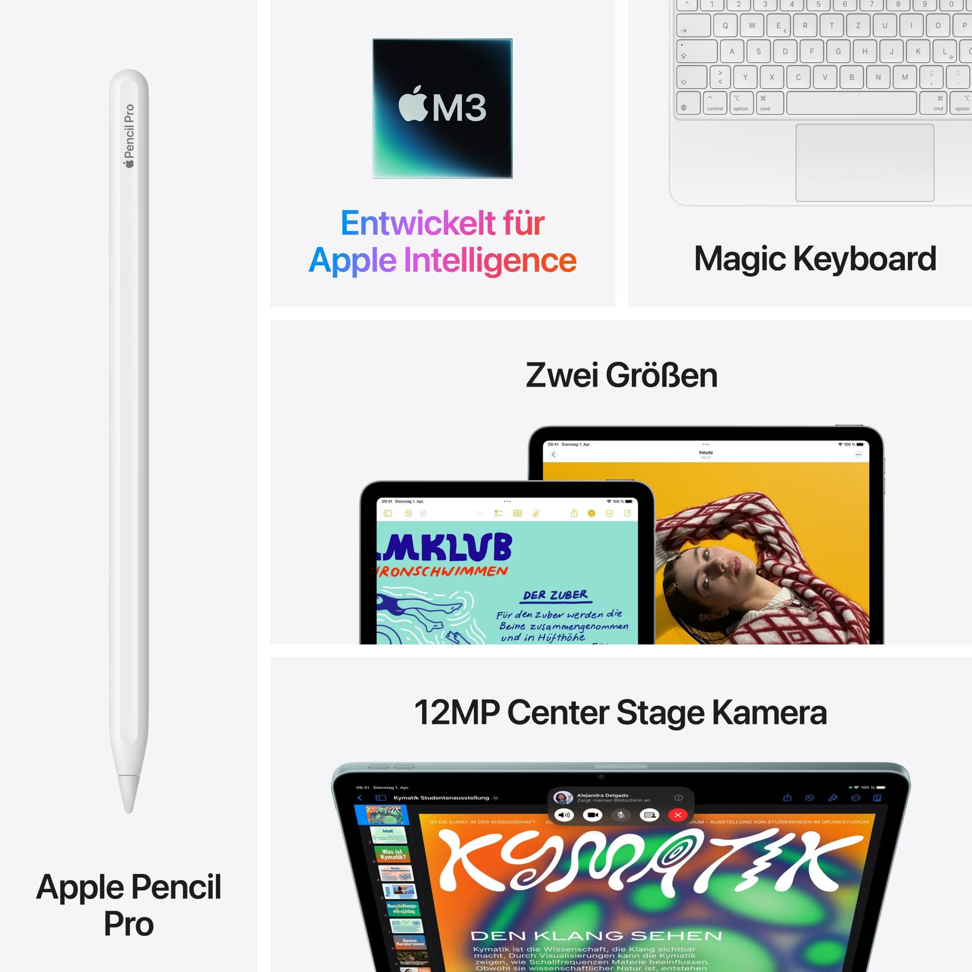 Apple iPad Air 2025 13" 8GB/256GB WiFi Cinzento