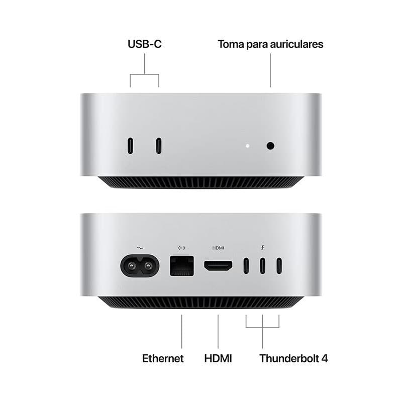 Apple Mac mini M4 16GB/512GB SSD macOS Prateado