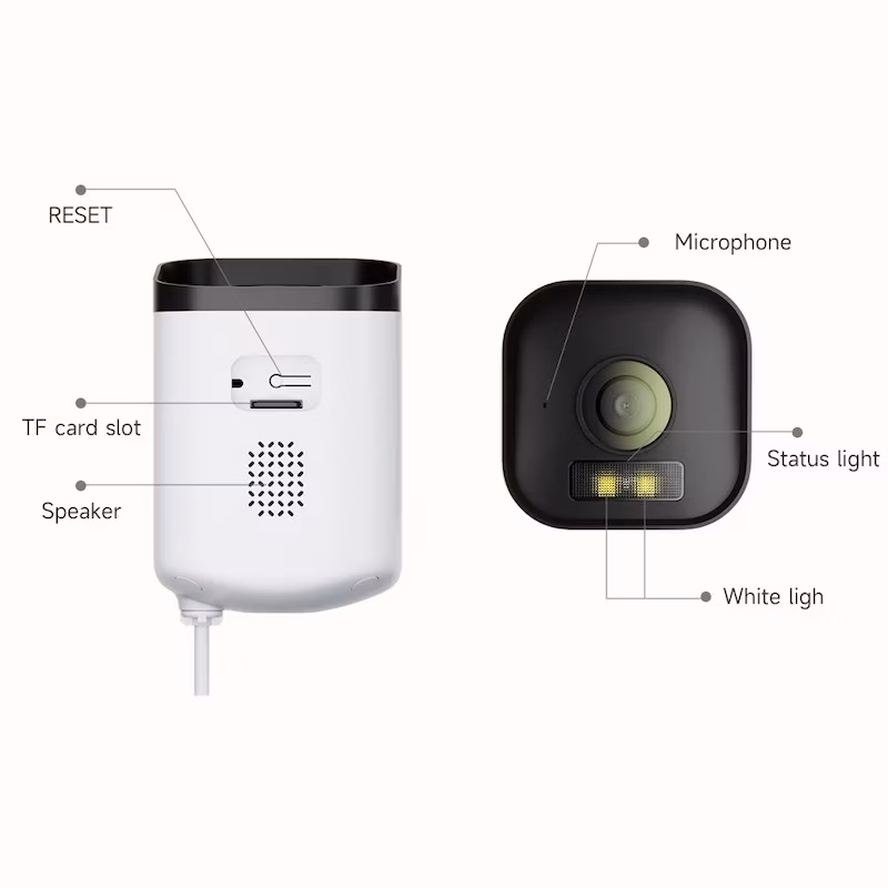 Arenti O3 4MP 2.5K IP65 WiFi Branco Câmara de Segurança