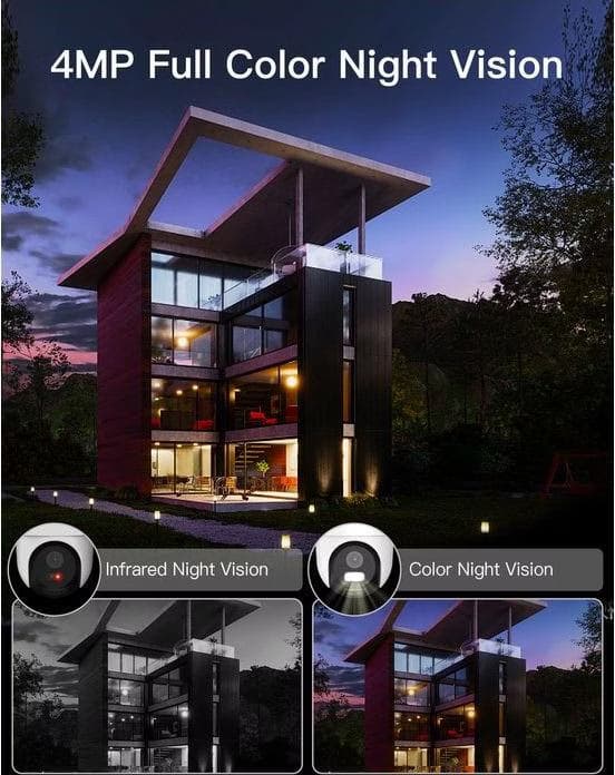 Arenti OP1 4MP UHD IP65 WiFi Branco Câmara de Segurança