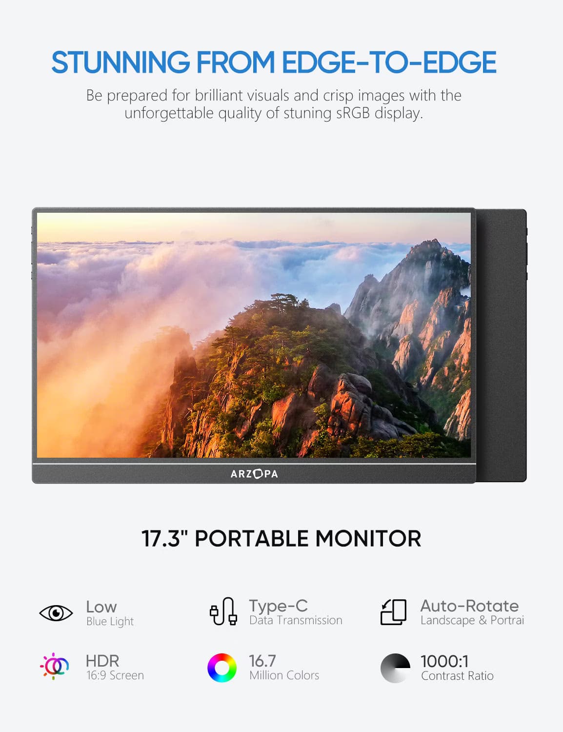 Arzopa A1 M 17.3" Full HD IPS HDR