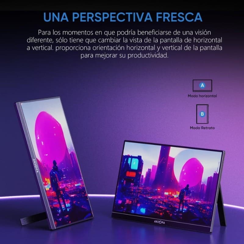 Arzopa Z1FC 16,1" FHD IPS 144Hz HDR - Monitor portátil