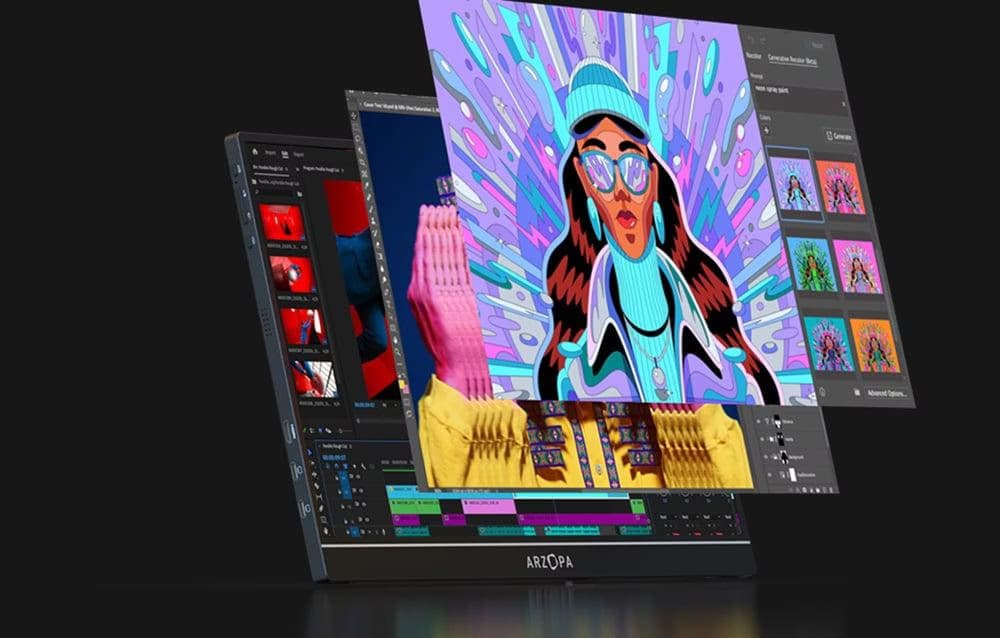 Arzopa Z1RC 16" HDR 10 USB-C - Monitor Portátil