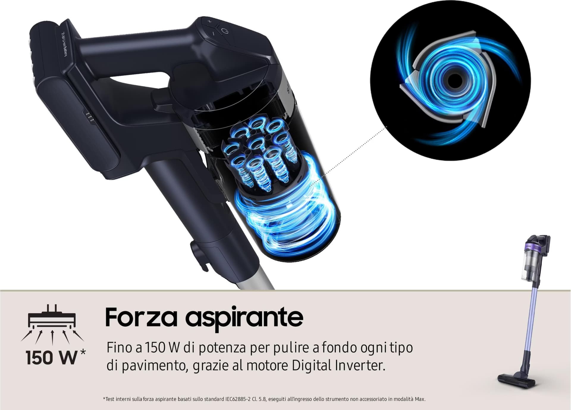 Aspirador Vertical Jet60 150W