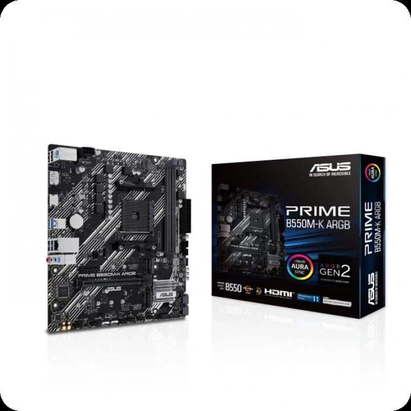 ASUS PRIME B550M-K ARGB 64GB Micro ATX Preto