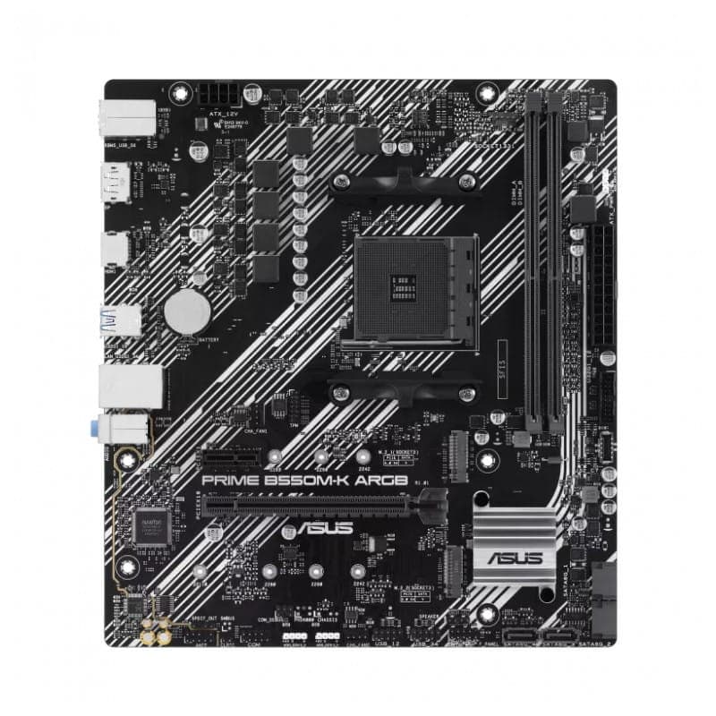 ASUS PRIME B550M-K ARGB 64GB Micro ATX Preto