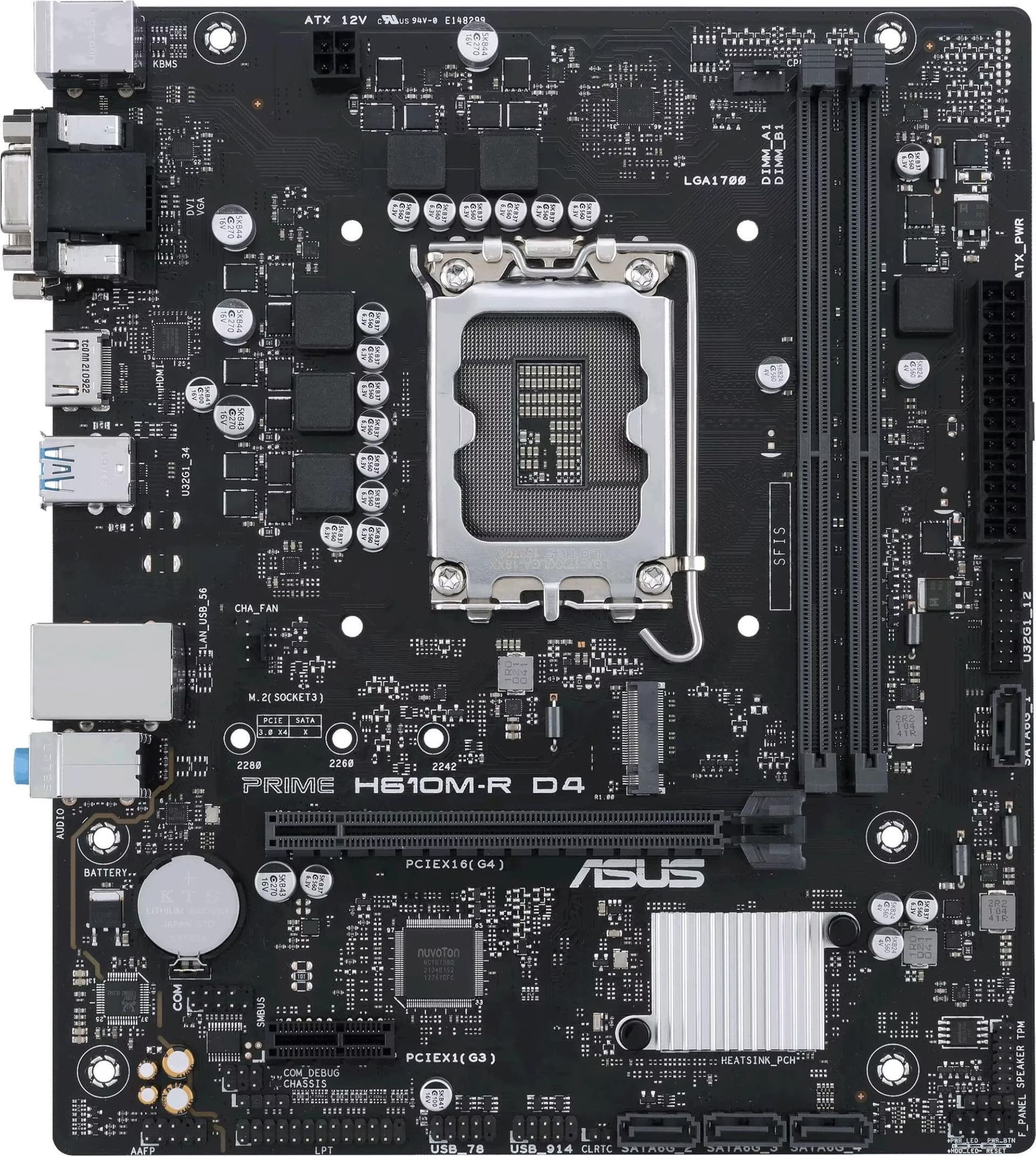ASUS PRIME H610M-R D4 LGA 1700 micro ATX Ethernet LAN