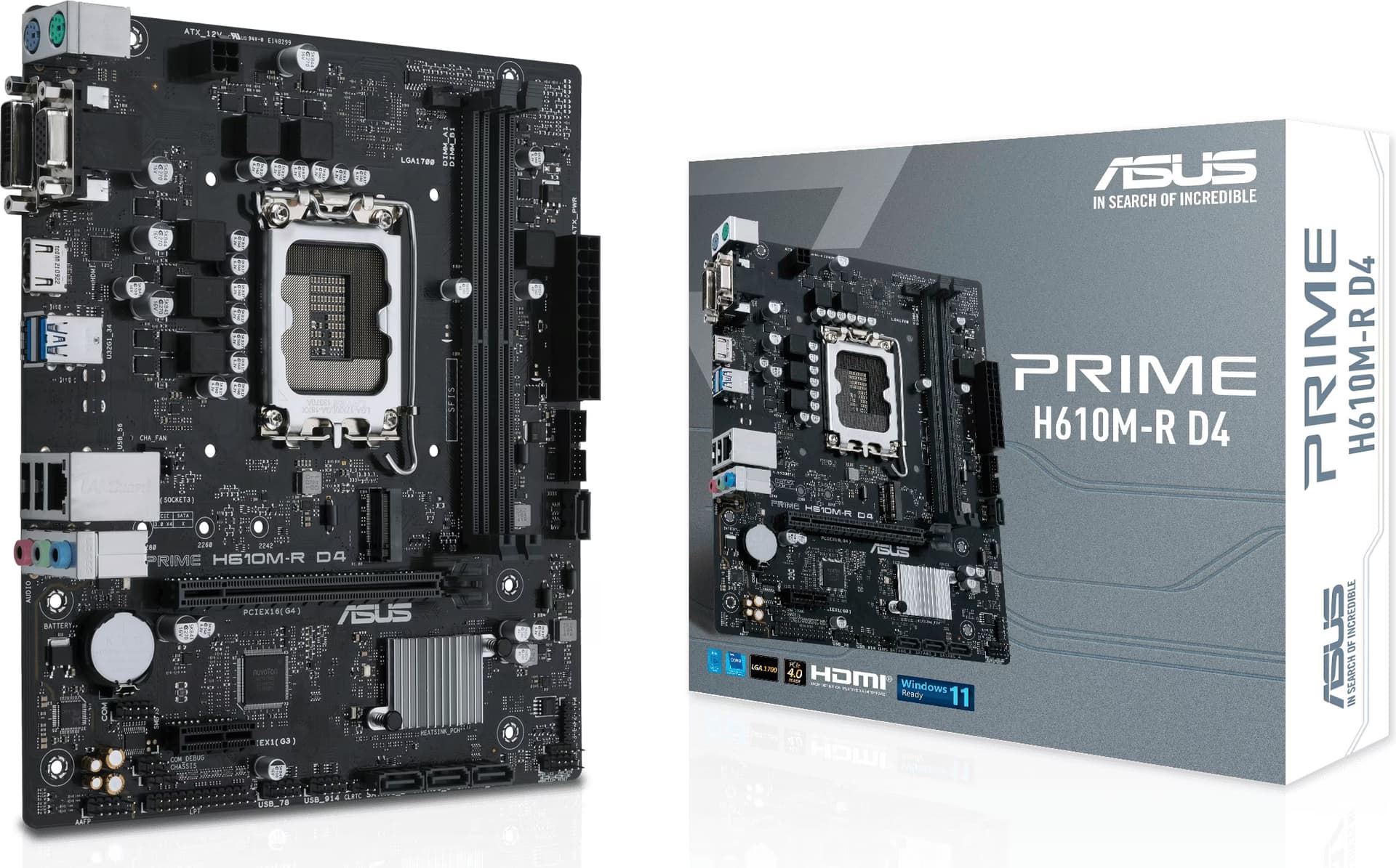 ASUS PRIME H610M-R D4 LGA 1700 micro ATX Ethernet LAN