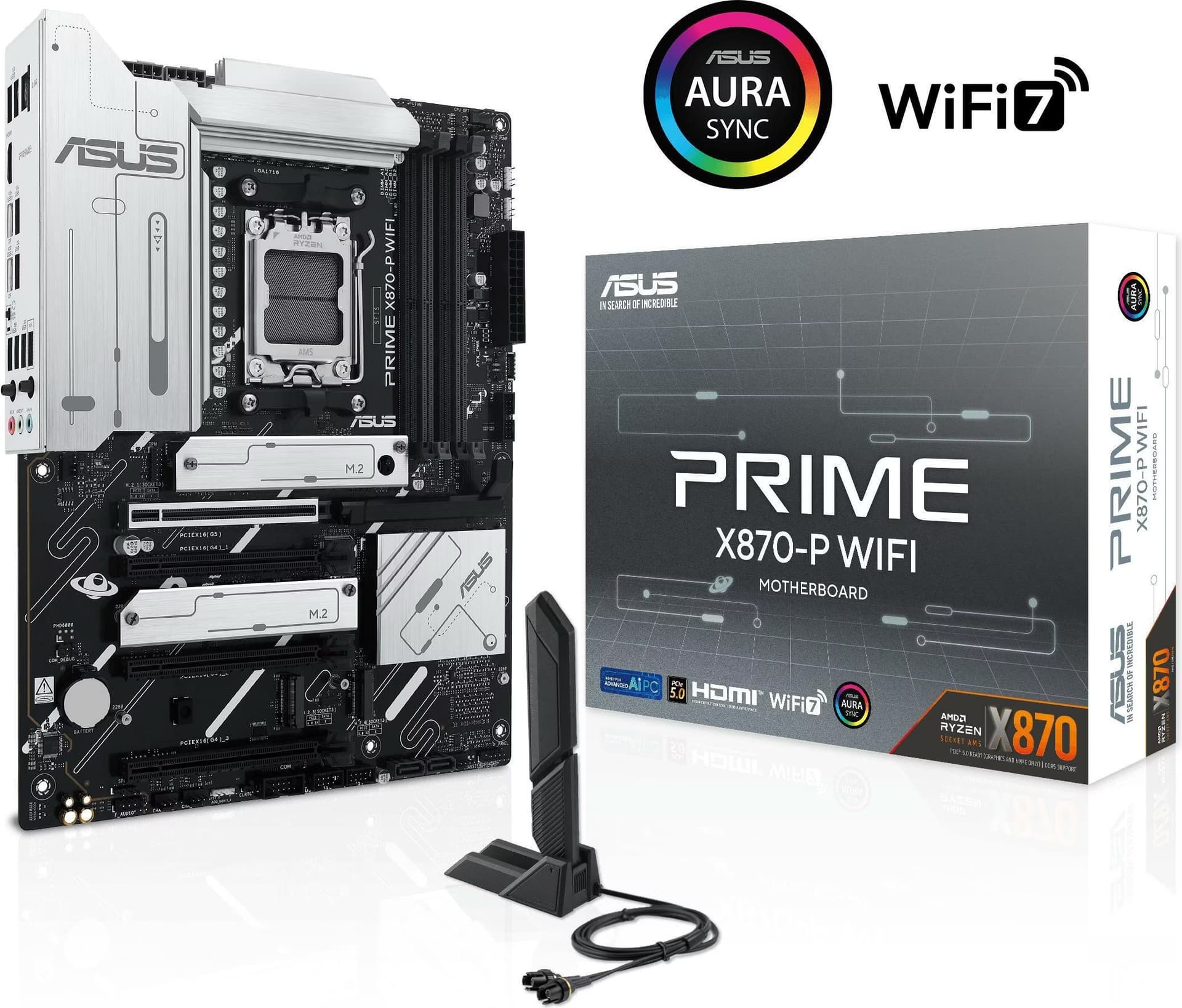 ASUS Prime X870-P WIFI Soquete AM5 ATX