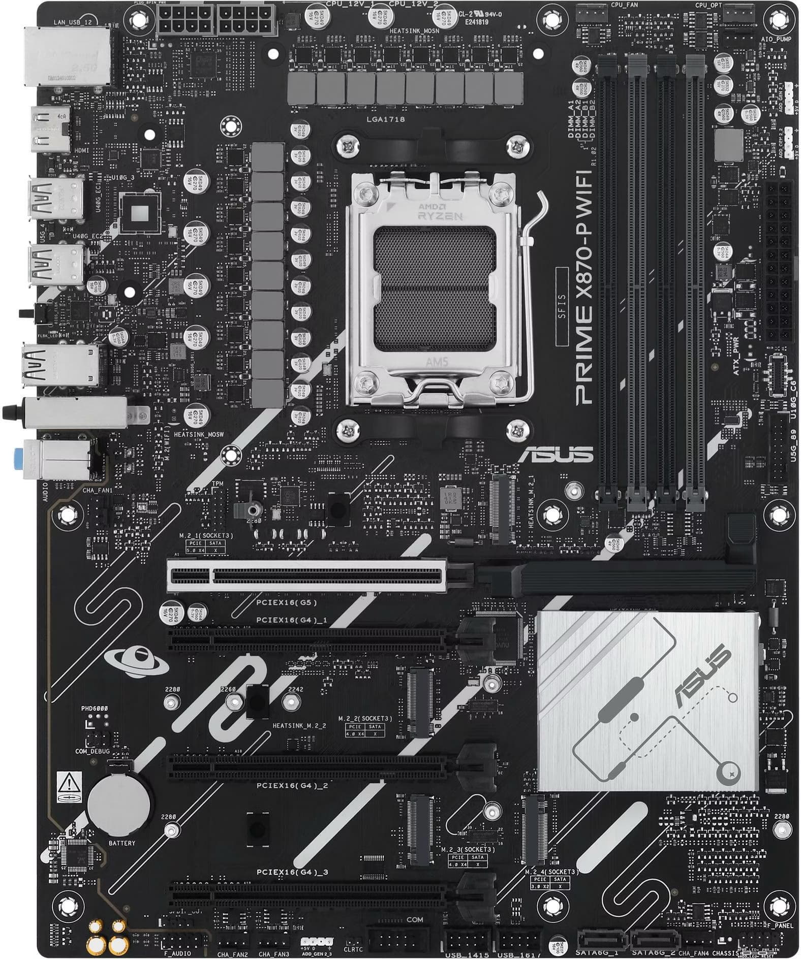 ASUS Prime X870-P WIFI Soquete AM5 ATX