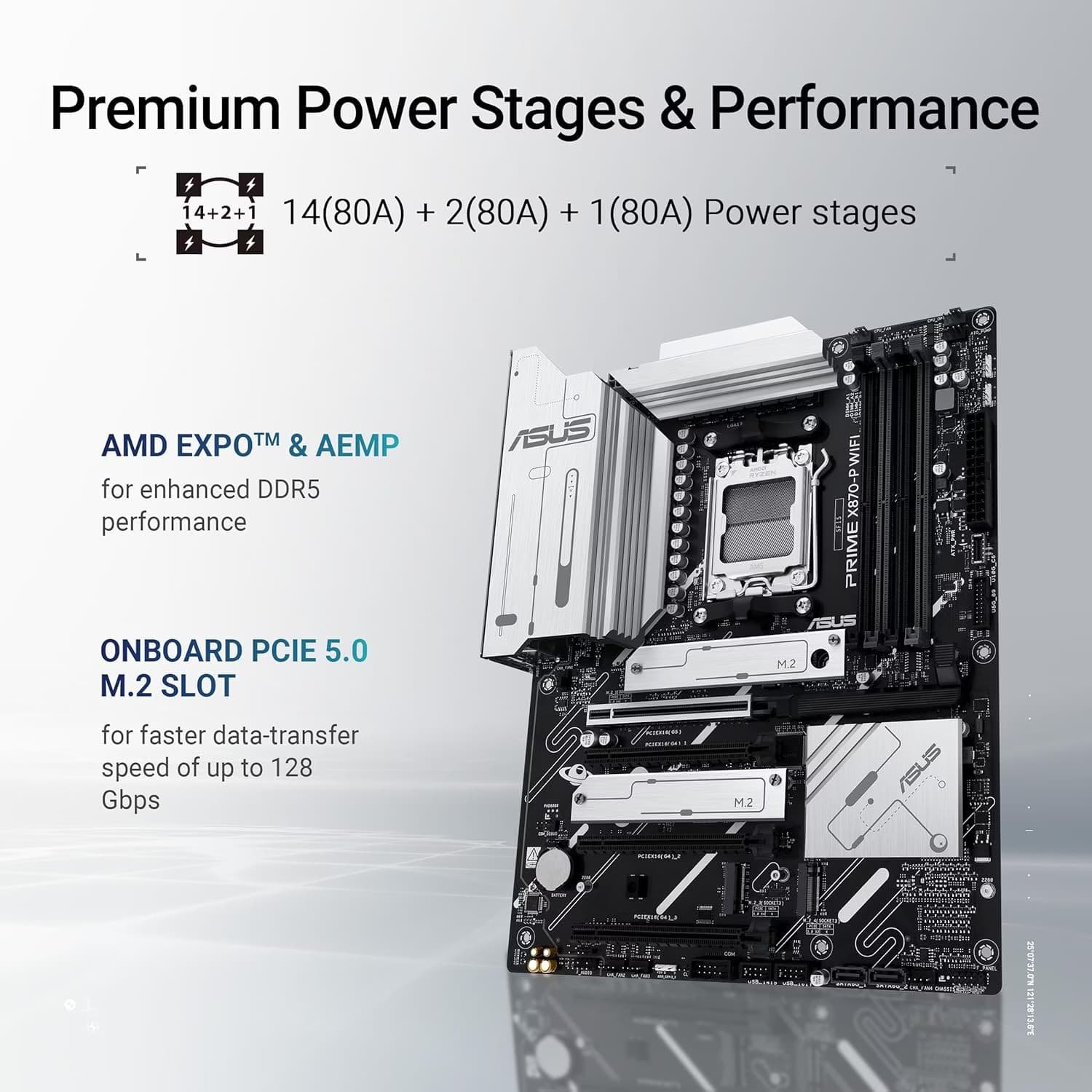 ASUS Prime X870-P WIFI Soquete AM5 ATX