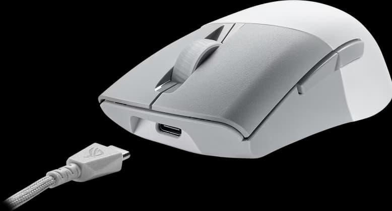ASUS ROG Keris Wireless AimPoint Bluetooth Branco 36000 DPI