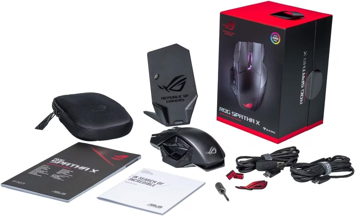 ASUS ROG Spatha X USB Preto 19000 DPI