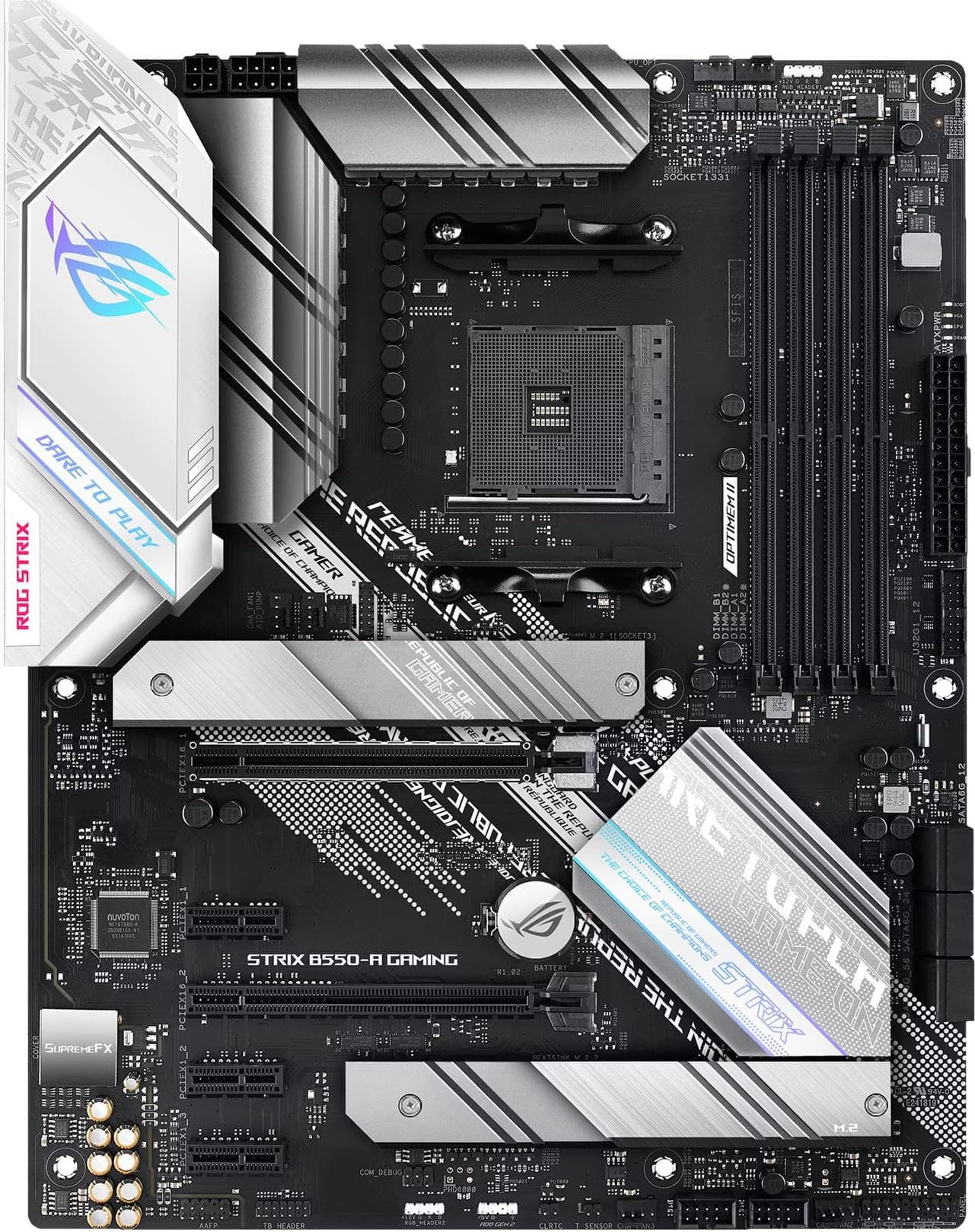 ASUS ROG STRIX B550-A GAMING AMD Ryzen™ 3 128GB ATX Branco