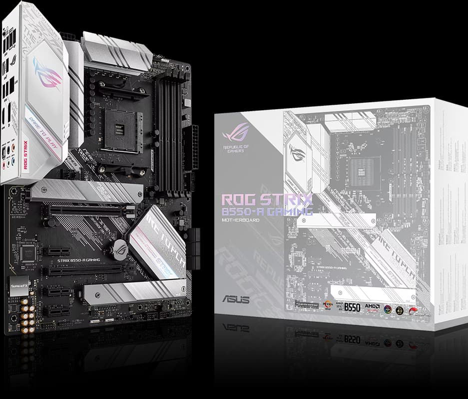 ASUS ROG STRIX B550-A GAMING AMD Ryzen™ 3 128GB ATX Branco