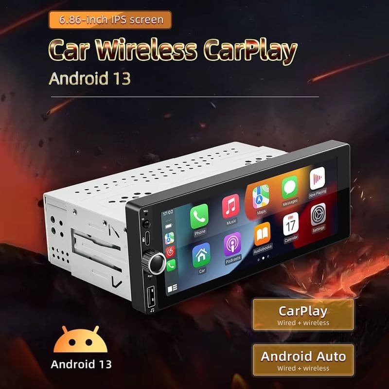 Autorádio 1 DIN SWM D6021A 2GB/64GB GPS Carplay Android