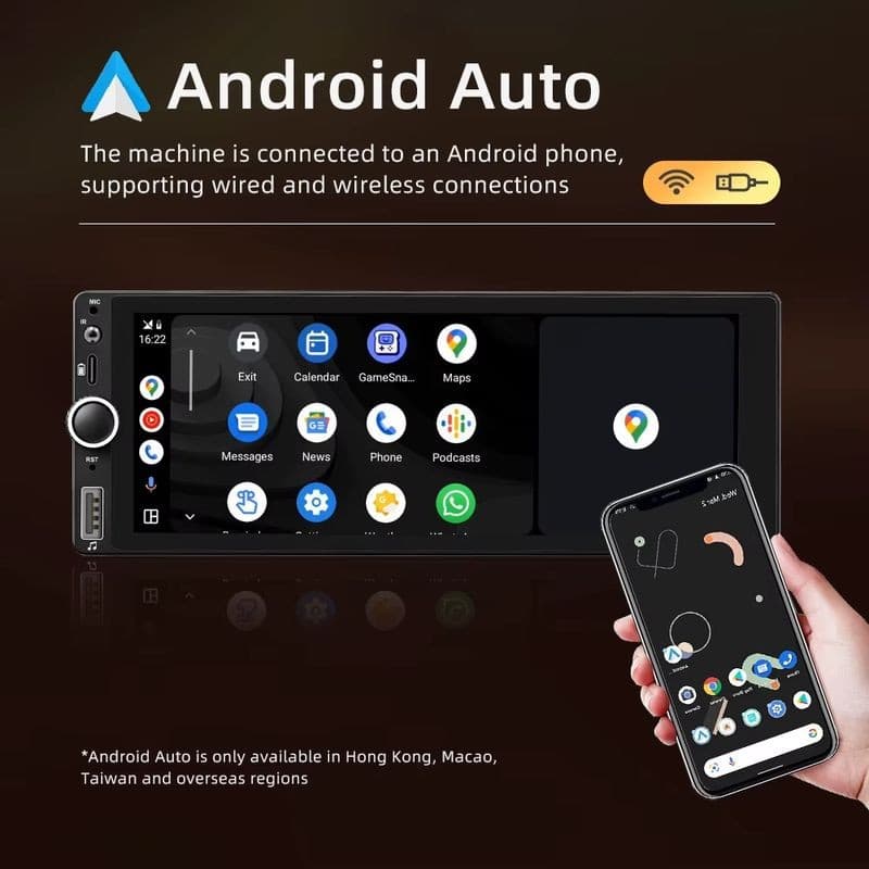 Autorádio 1 DIN SWM D6021A 2GB/64GB GPS Carplay Android