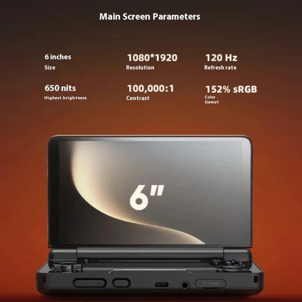 AYN Thor Preto 12 GB/256GB com ecrã duplo - Consola portátil