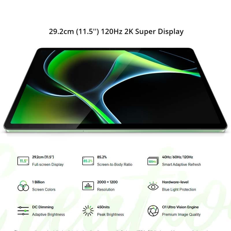 Tablet Realme Pad 2  6GB/128GB Cinzento 2K 11.5"