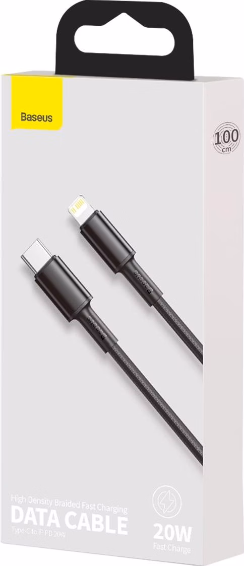 Baseus Cabo Trançado USB Tipo C para Lightning Apple 20W 1m
