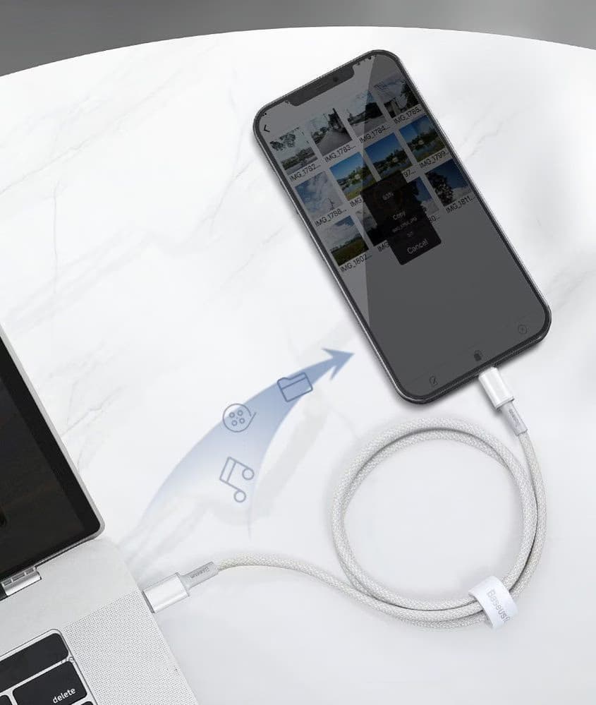 Baseus Cabo Trançado USB Tipo C para Lightning Apple 20W 1m