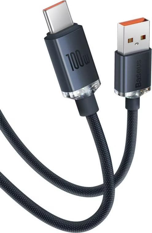 Baseus Crystal Shine - Cabo USB-A para USB-C 1,2 m