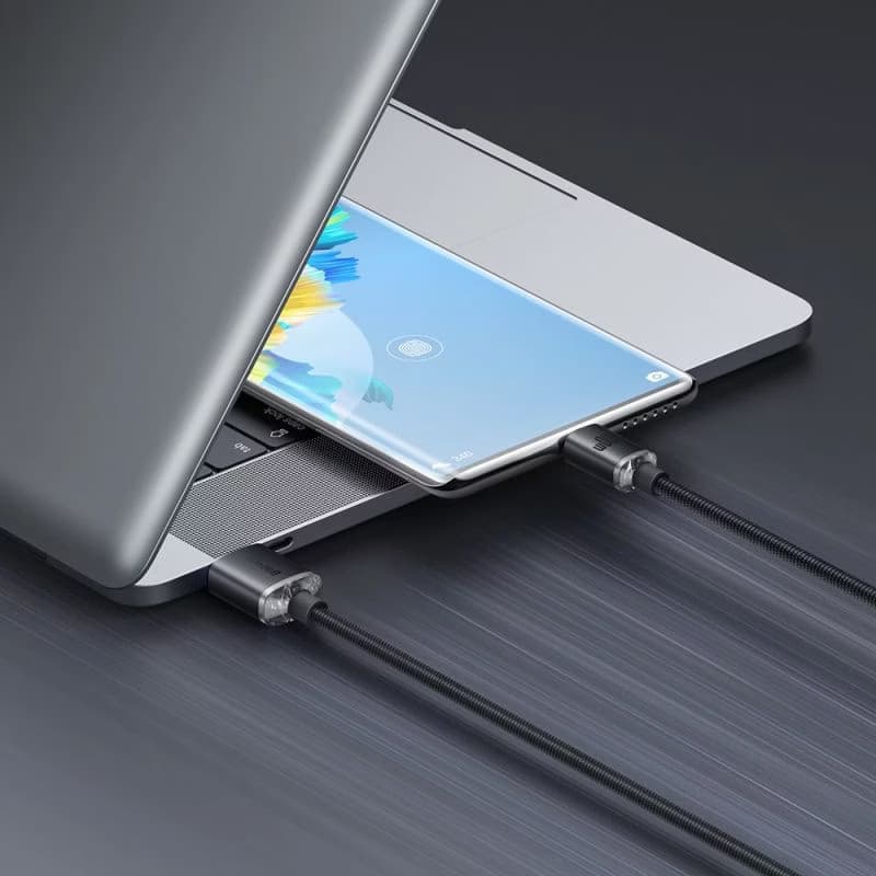 Baseus Crystal Shine - Cabo USB-A para USB-C 1,2 m