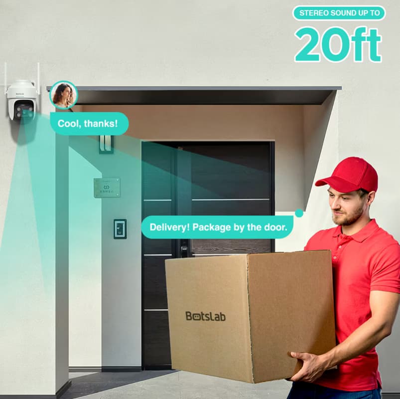 Botslab PT W312 4MP WiFi Visão Nocturna - Câmara de Vigilância