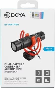 Boya BY-MM1 PRO Boya BY-MM1 PRO - Microfone compacto universal
