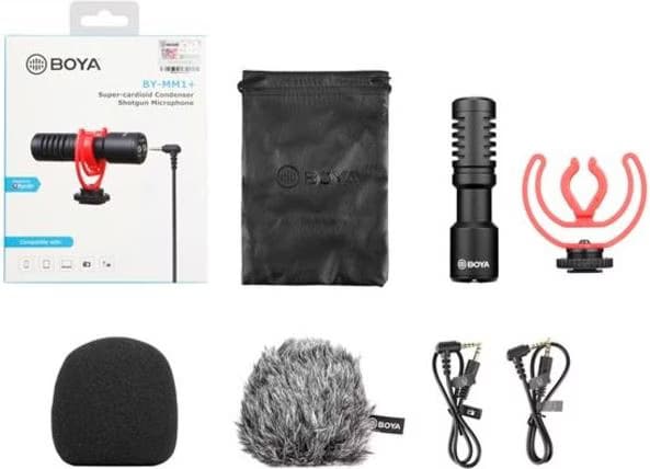 Boya BY-MM1 PRO Boya BY-MM1 PRO - Microfone compacto universal