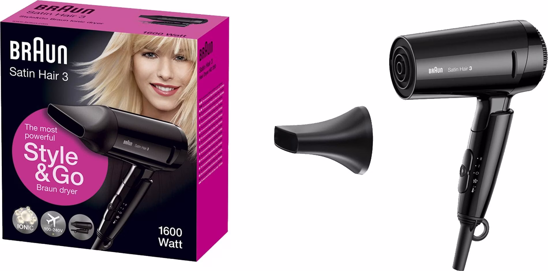 Braun Satin Hair HD350 Secador 1600W