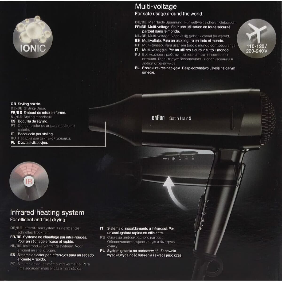 Braun Satin Hair HD350 Secador 1600W