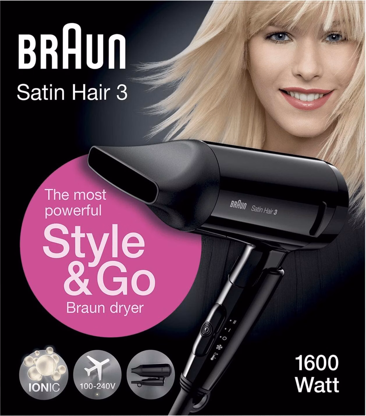 Braun Satin Hair HD350 Secador 1600W