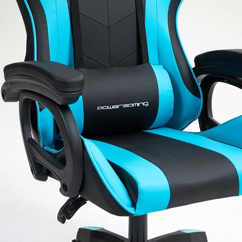 Cadeira Gaming PowerGaming Preto+Azul