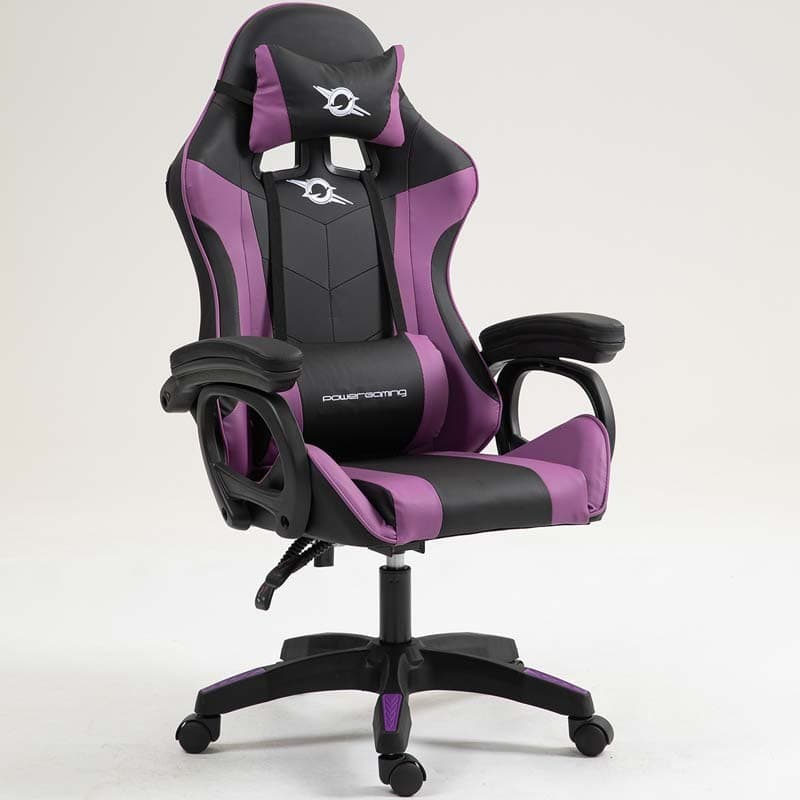 Cadeira Gaming PowerGaming Preto+Lilás